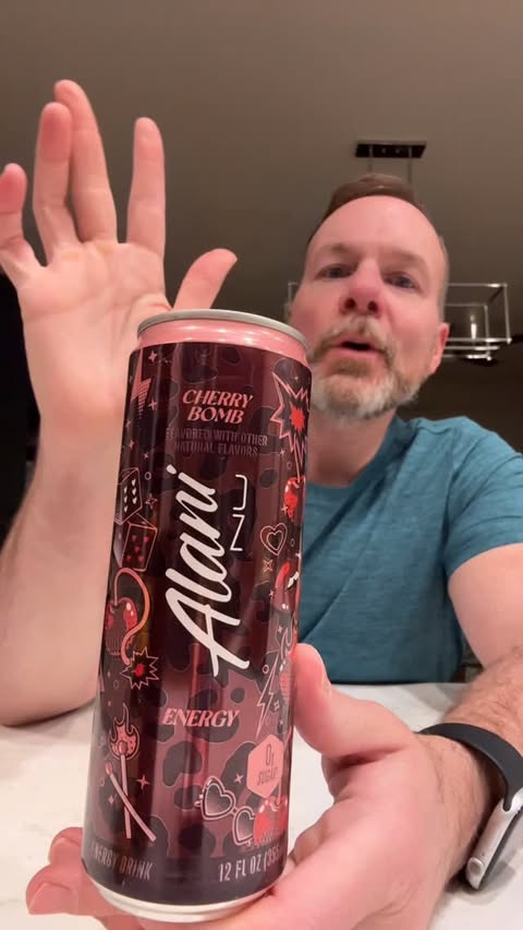 Instagram post by an influencer for Alani Nu. Caption reads: Trying the new @alaninutrition Cherry Bomb!....