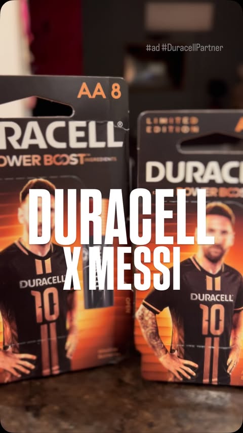 Instagram post by @themichaelmaguire for Duracell. Caption reads: [...] debut of a new global partnership with....