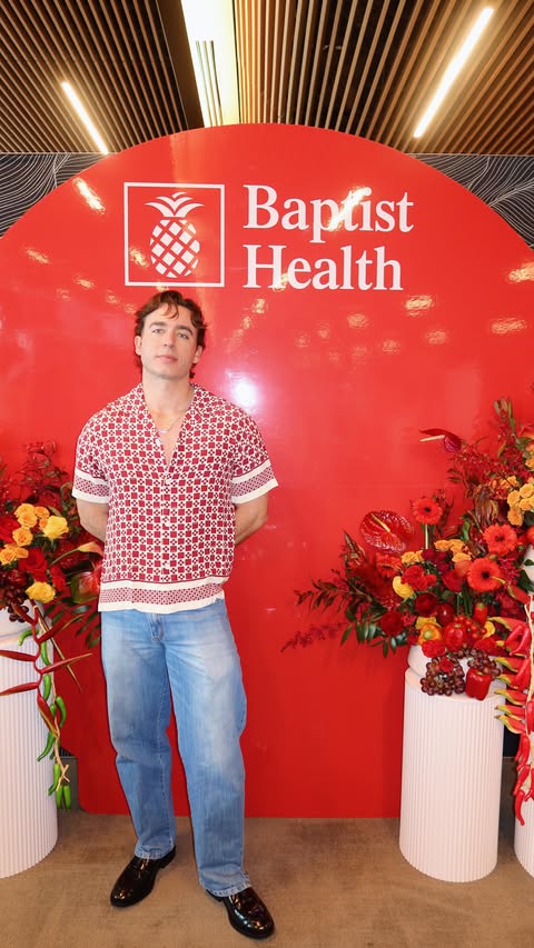 Instagram post by @patrickfrost2 for Baptist Health. Caption reads: I partnered with @baptisthealthsf for The Heart of....