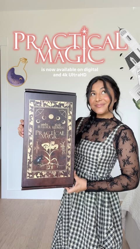 Instagram post by @brendaanguiano_official for Warner Bros. Entertainment. Caption reads: Thank you @warnerbrosentertainment 🔮✨💫 | gifted....