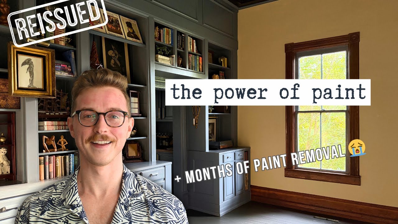 YouTube post by @REISSUED for Sherwin-Williams. Caption reads: Let's Transform the Living Room With Paint and....