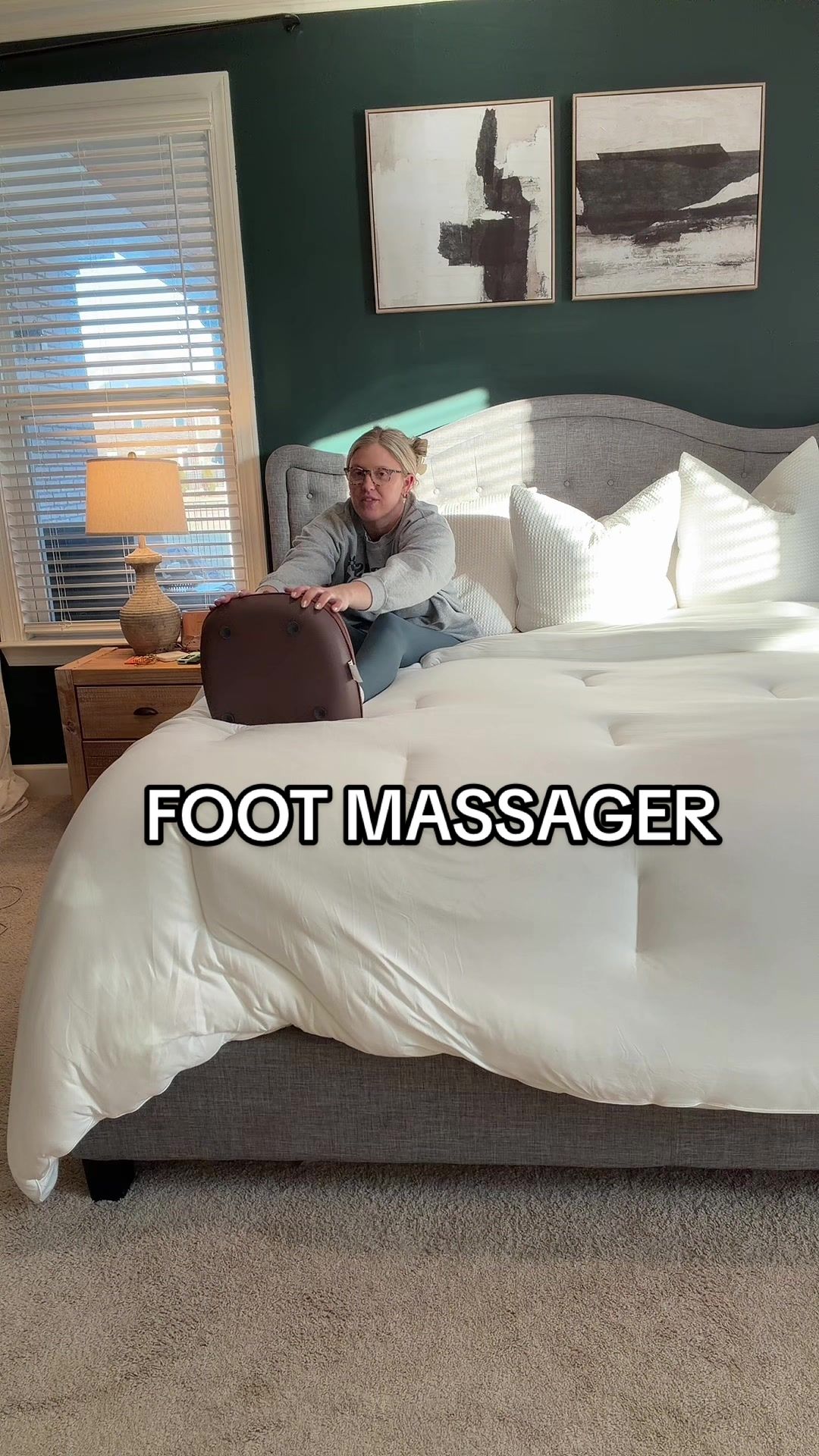 TikTok post by @anna_luvstoshop for Nekteck. Caption reads: Nekteck foot massager with heat and air [...].