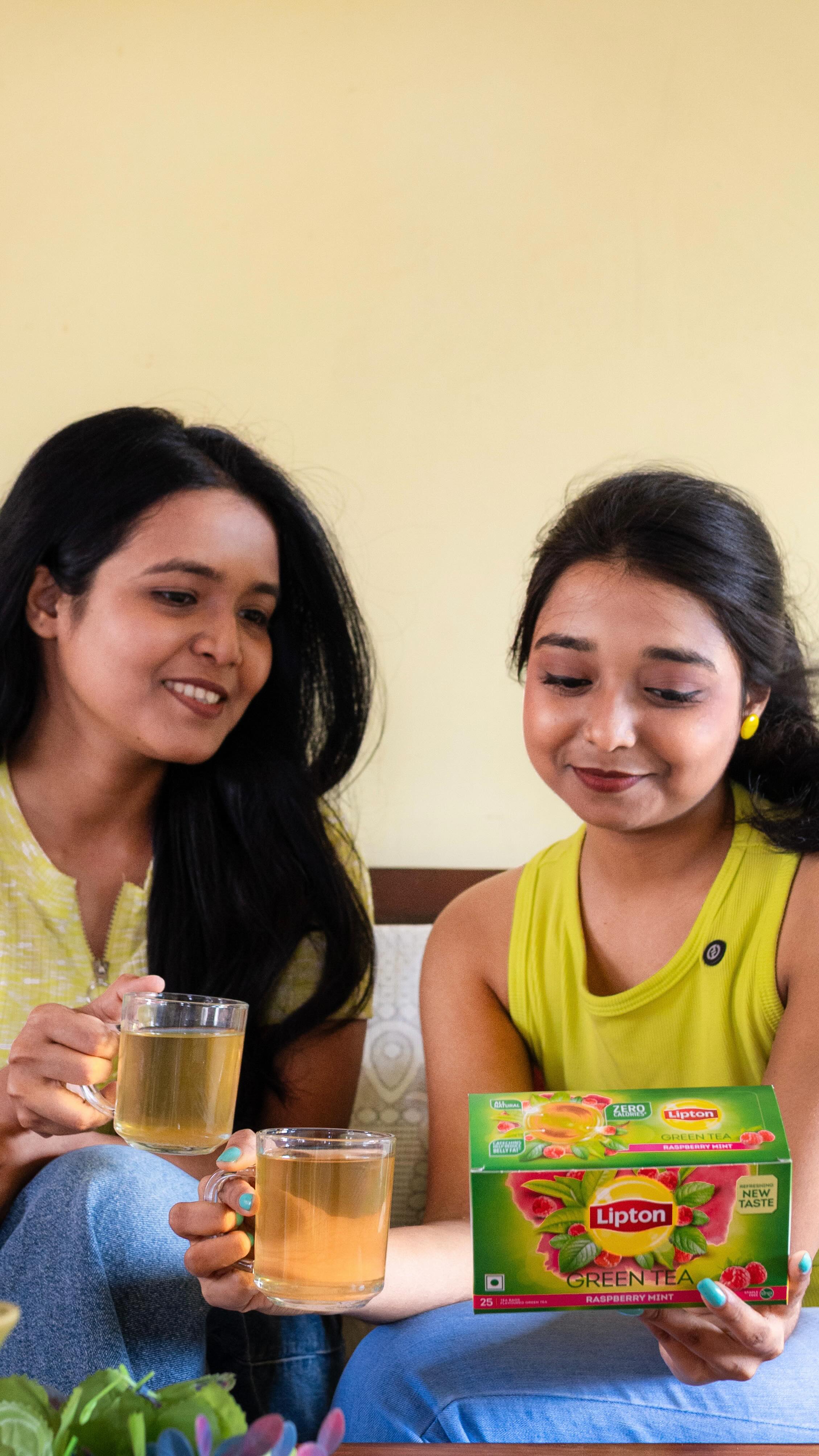 Instagram post by @bangaliflavours for Lipton. Caption reads: One tiny habit, big difference! From bloating &....