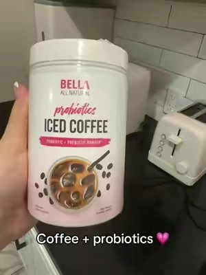 TikTok post by @lilianimariee for Bella All Natural. Caption reads: [...] in💗 #fyp #coffee #coffeetiktok @Bella All....