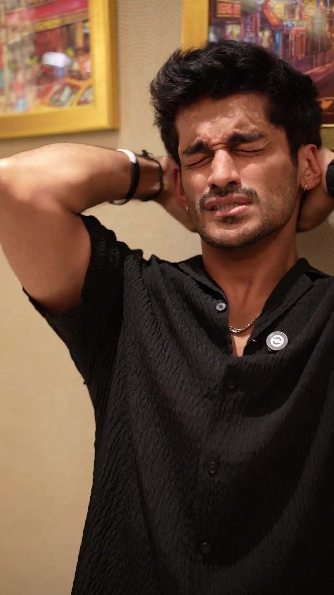 TikTok post by @rollinwithricky for Head & Shoulders Arabia. Caption reads: One thing you don't want to bring to a party? It's....