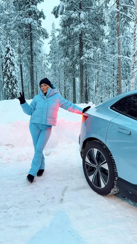 Instagram post by @clarissahedman for Polestar. Caption reads: This is Finland 🤍

ad @polestarcars 

Sometimes....