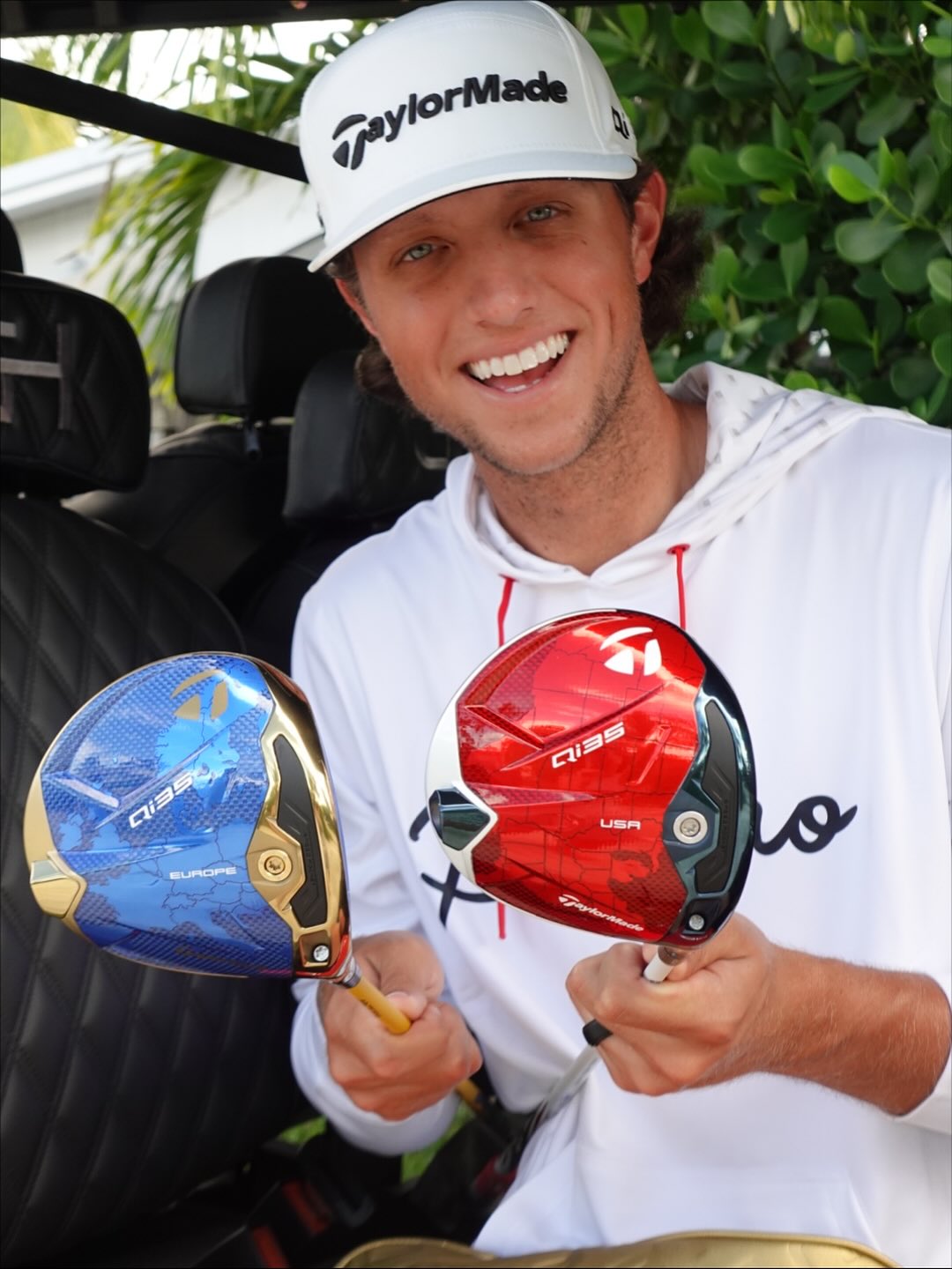 Instagram post by @granthorvat for TaylorMade Golf. Caption reads: Ryder Cup Driver Giveaway! 
 
How to enter: 
-....