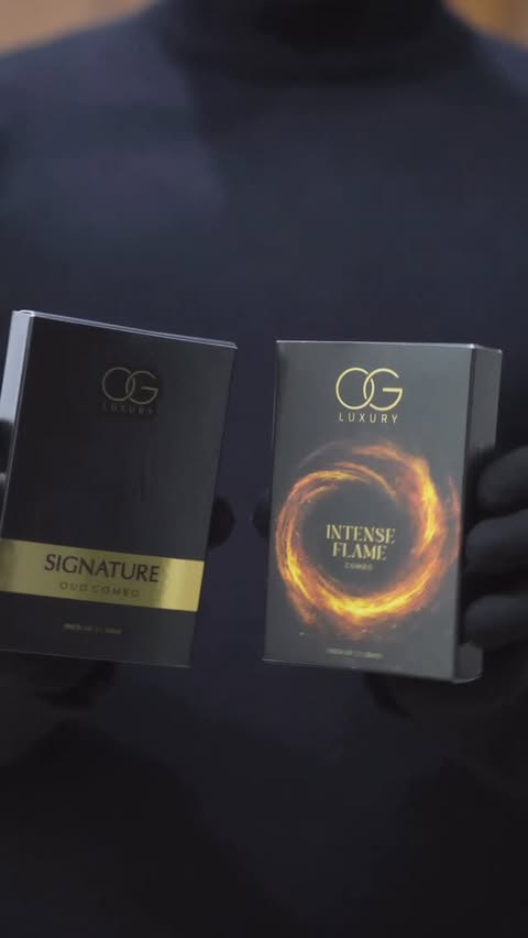 Instagram post by @scentjatt for OG Beauty. Caption reads: Yeh sirf perfumes nahi… ek complete luxury....