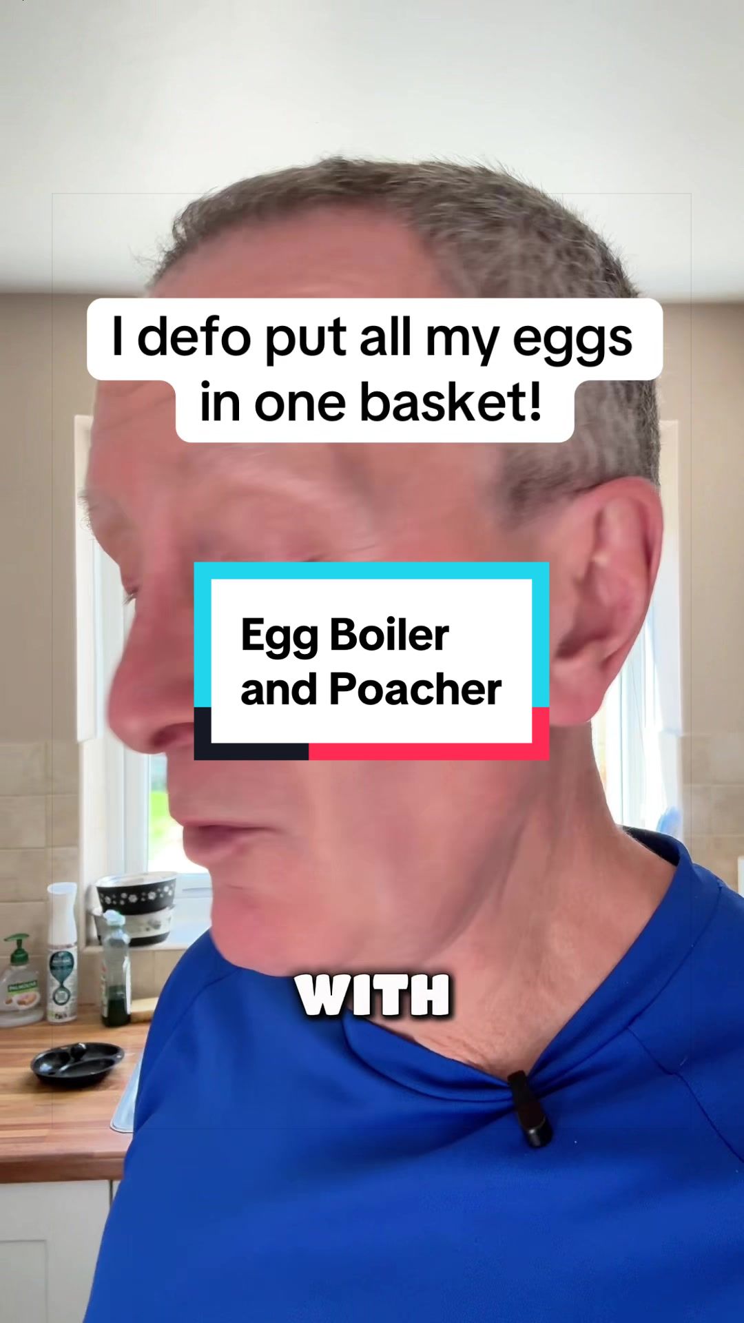 TikTok post by @iansreviews for SwanbrandSA. Caption reads: No messing with pans of water now we have this egg....