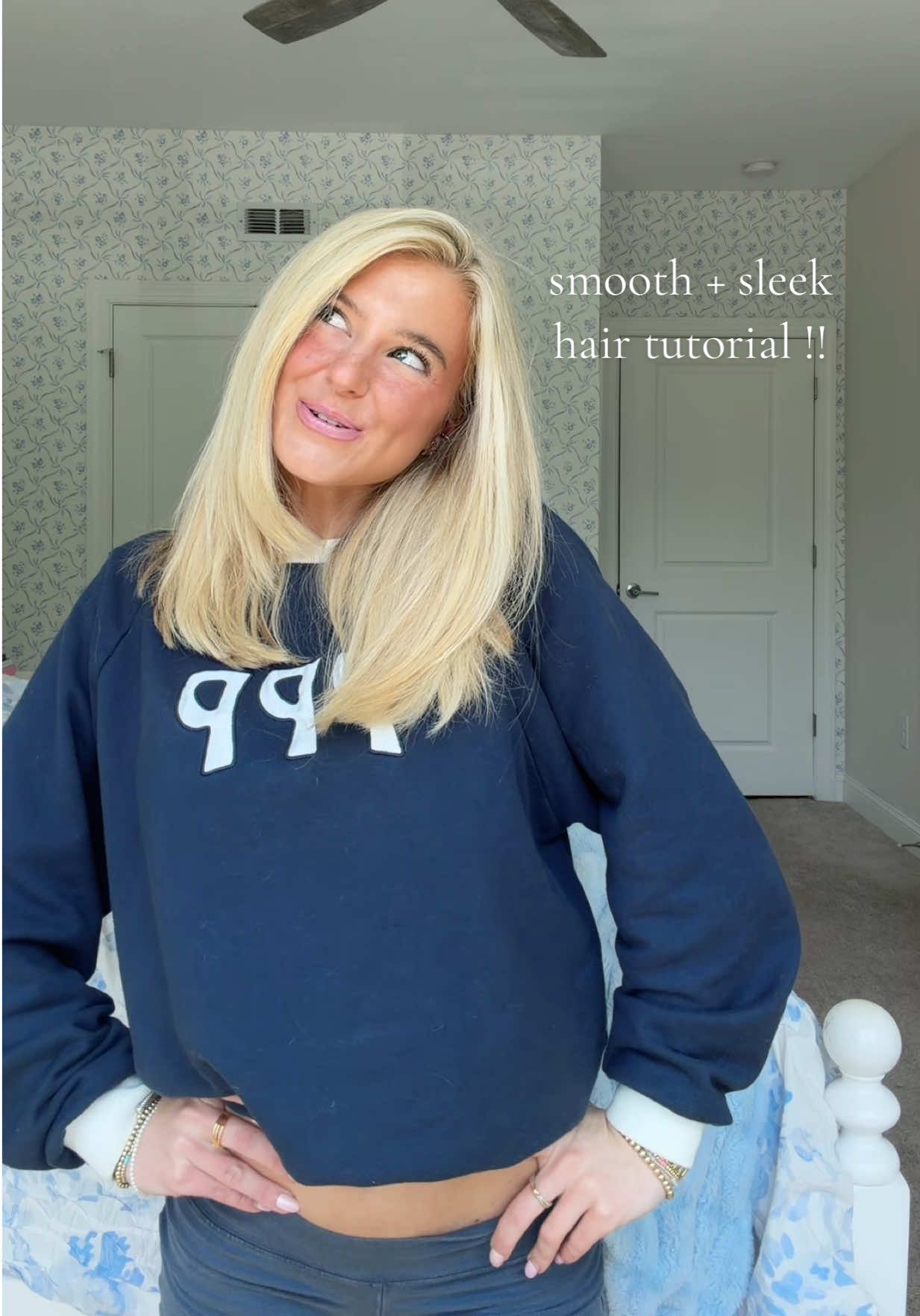 TikTok post by @keekswrld for Farouk Systems. Caption reads: Here is how I style my butterfly haircut with the....