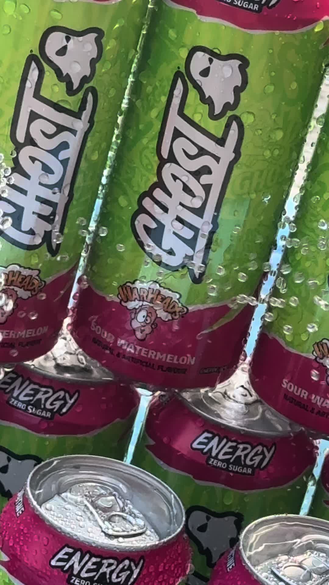 TikTok post by @steffi_smithx for GHOST® Energy. Caption reads: @GHOST® Energy refreshing and thirst quenching....