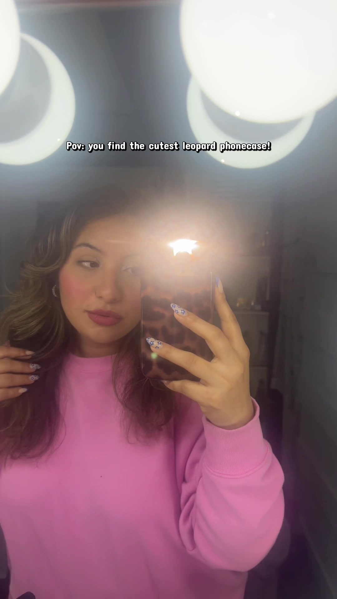 TikTok post by @elizabeettthhhh_ for VELVET CAVIAR. Caption reads: I love my new phone case from @velvetcaviar 😍💖💖....