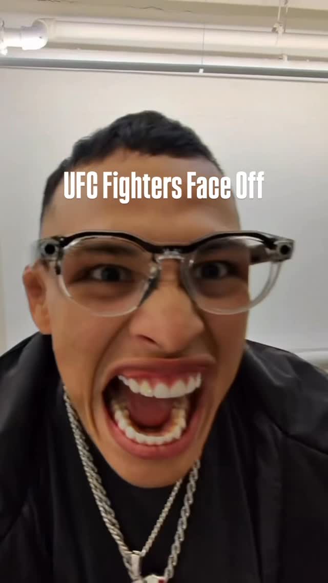 Instagram post by @lazyboy.ufc for Oakley. Caption reads: POV: you go face to face with....