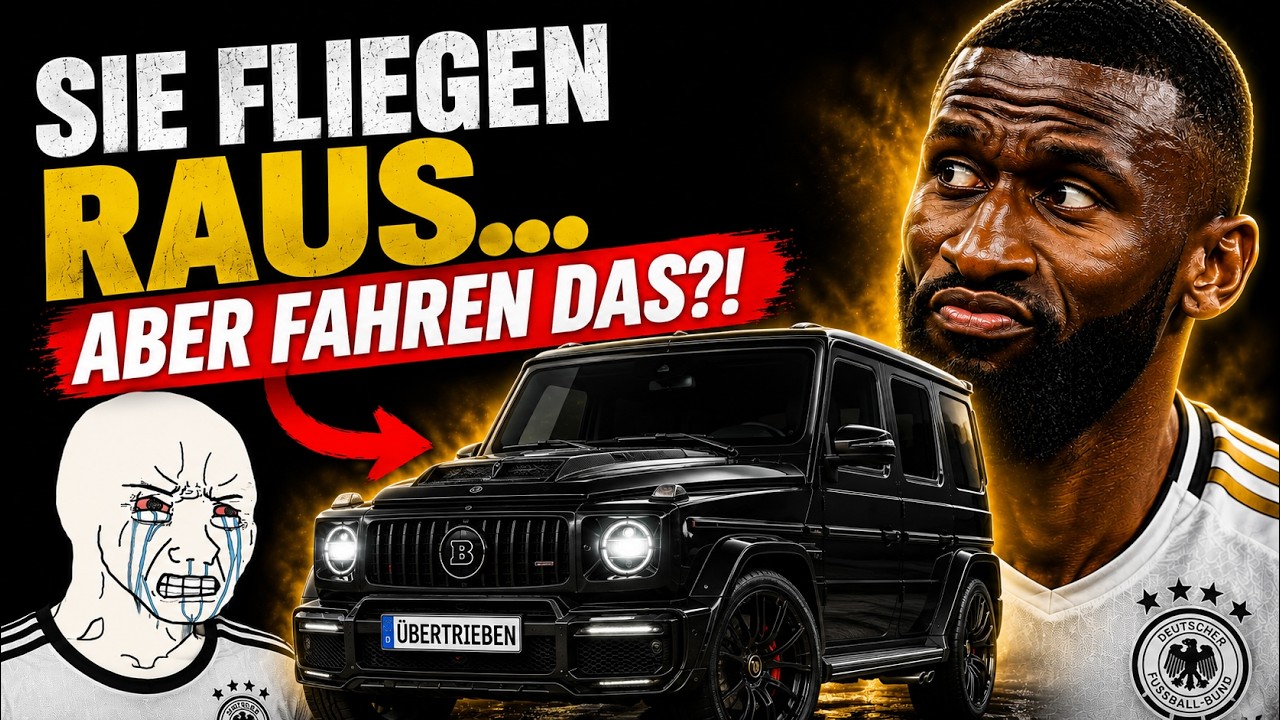 YouTube post by @GPerformance for Infraction Music. Caption reads: The cars of the DFB stars at the 2026 World Cup –....