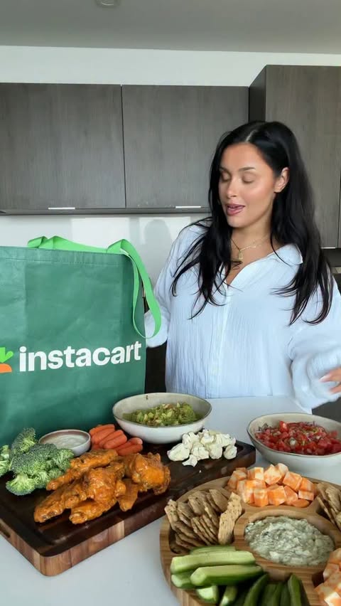 Instagram post by @natdoumkos for Instacart. Caption reads: [...] to deem myself the president of the....