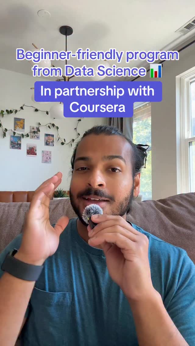 Instagram post by @remoteree for Coursera. Caption reads: #CourseraPartner Learn Data Science with @Coursera....