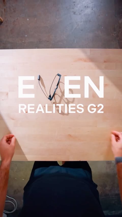 Instagram post by @itsrillo for Even Realities. Caption reads: The Even Realities G2s just got even better #ad....