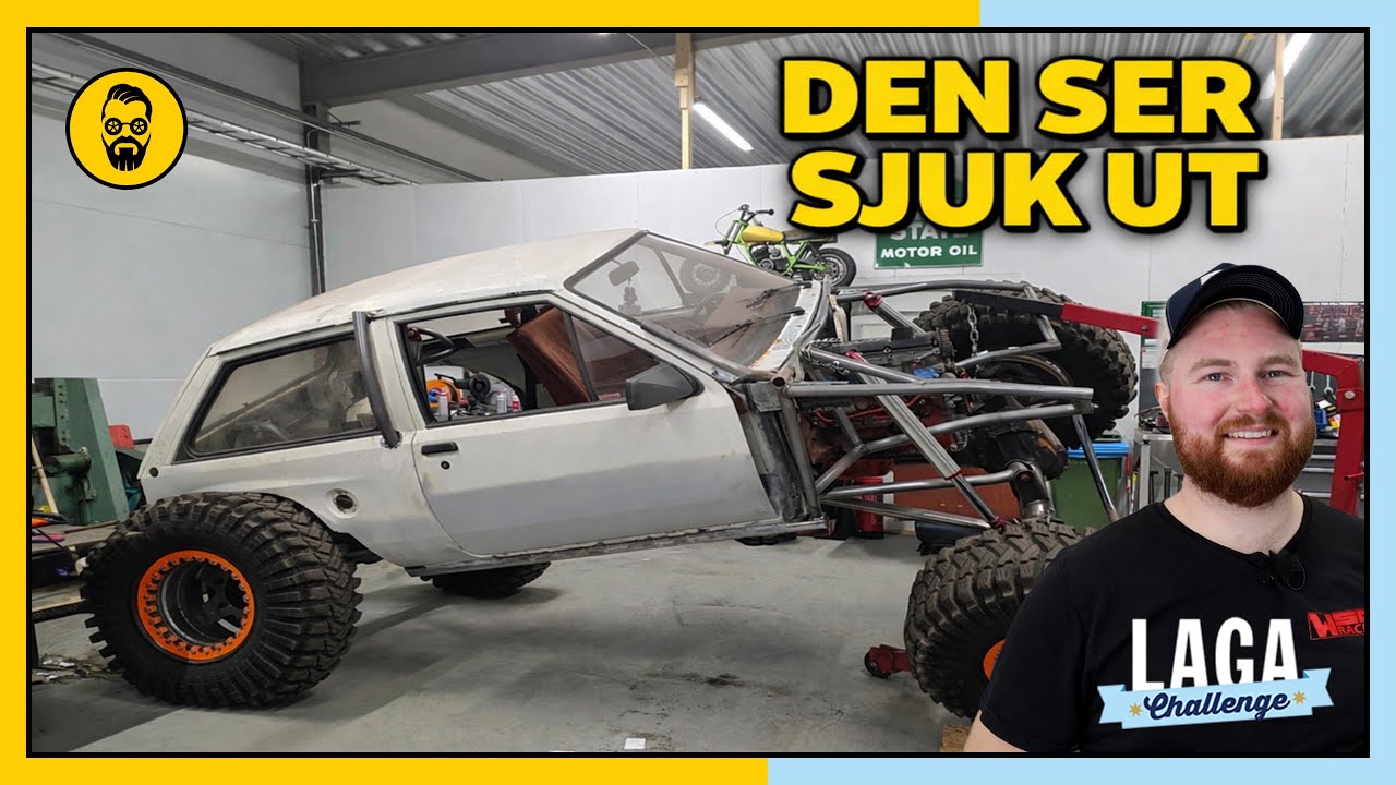 YouTube post by @motorkrantz for Laga. Caption reads: Då kör vi igen Laga Challenge II – del 5
Den sista....