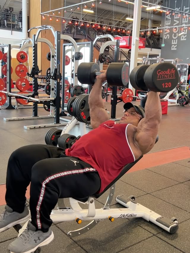 Instagram post by @hassan_mostafa92 for Jed North. Caption reads: PUSH day in the exact order 💪 Just doing the....