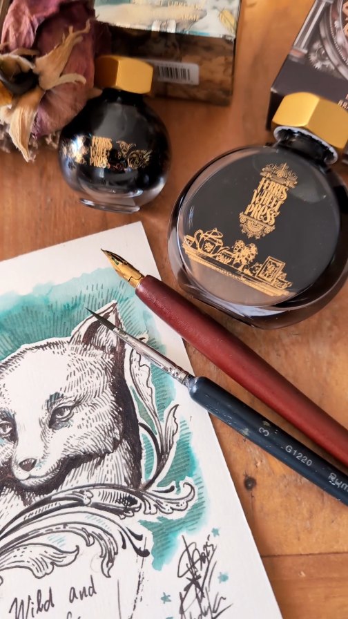 Instagram post by @medusadollmaker for Ferris Wheel Press. Caption reads: Eng/ 🍁I'm partnering with @ferriswheelpress now....