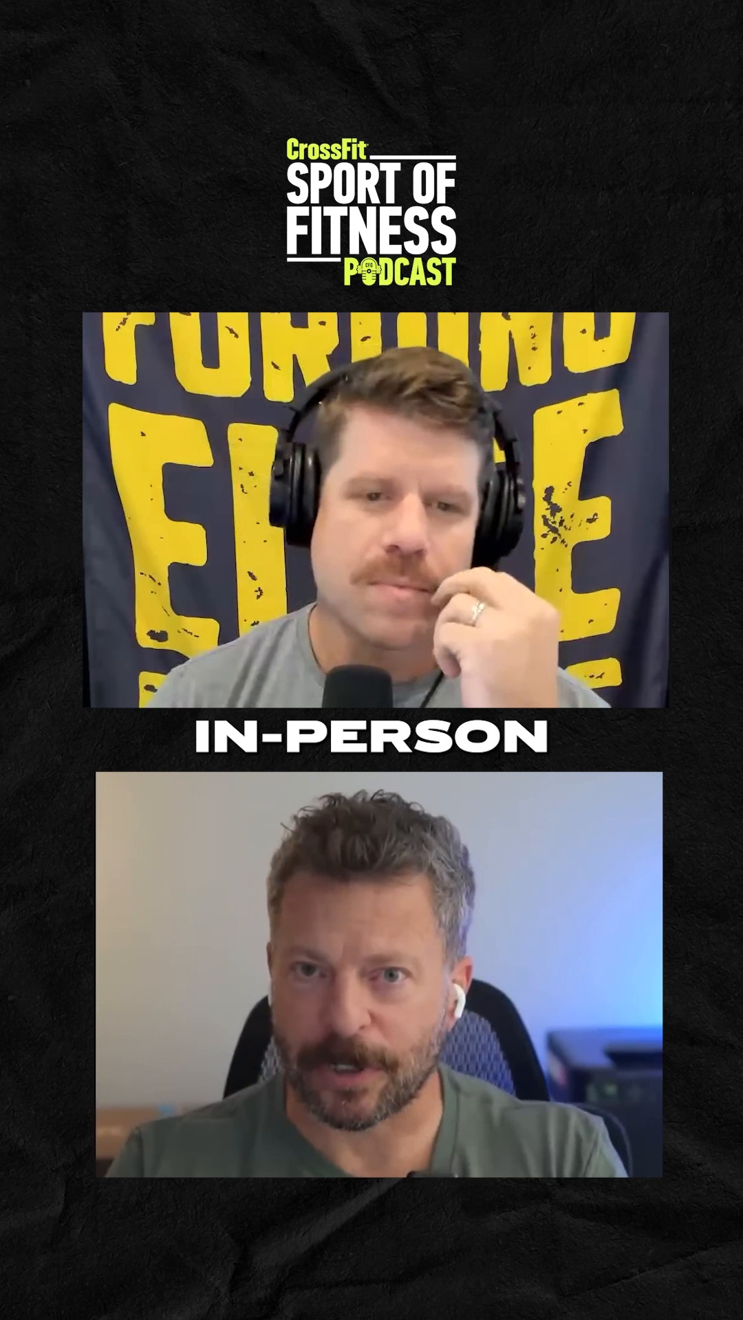 Instagram post by @chase_ingraham for CrossFit. Caption reads: Did you miss this week’s Sport of Fitness Podcast....