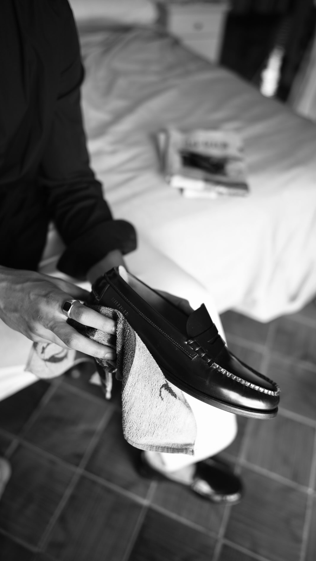 Instagram post by @simonfrdsm for Acqua di Parma. Caption reads: This and no stress. 💛 @acquadiparma anzeige.