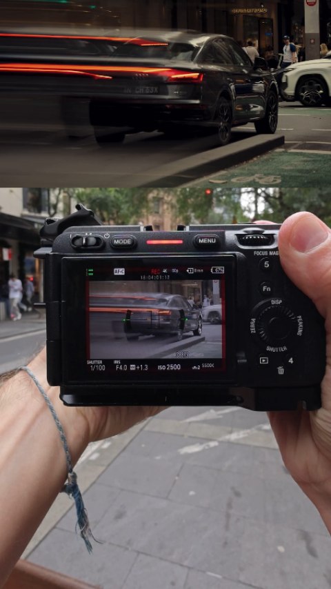 Instagram post by @petersedlacik for PolarPro. Caption reads: CineFlow by PolarPro. A directional motion filter....