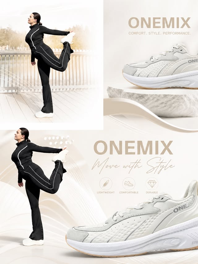 Instagram post by @salivibe_19 for Onemix. Caption reads: [...] strong support, made for everyday wear....