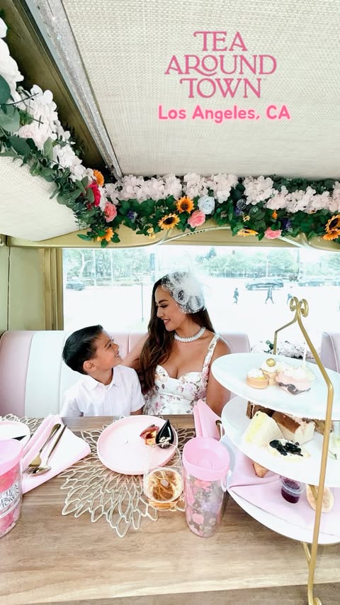 Instagram post by @mrs.myrna for Tea Around Town. Caption reads: 💖 The Perfect Mother’s Day Idea Tea Around Town....