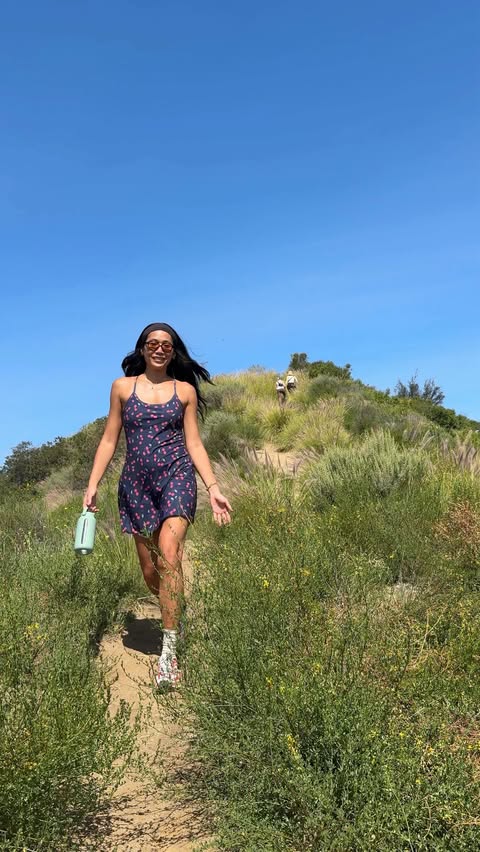 Instagram post by @jus_vera for Outdoor Voices. Caption reads: @outdoorvoices on repeat lately 🍒 found this....