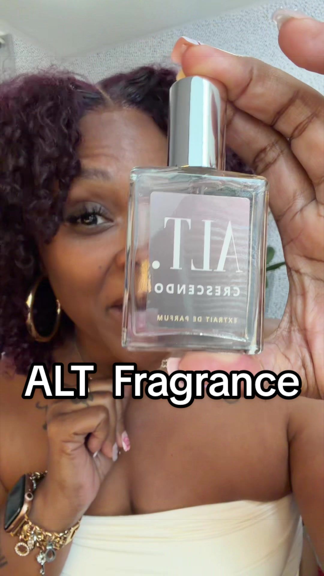 TikTok post by @prettytiff.1 for ALT. Fragrances. Caption reads: If you know YOU KNOW 😉 @ALT. Fragrances....
