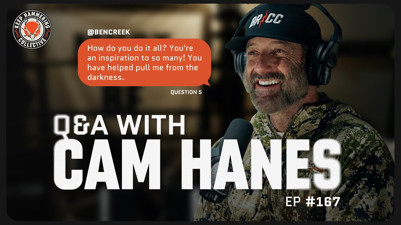 YouTube post by @cameronhanes for MTN OPS. Caption reads: Q&A with Cam Hanes | Keep Hammering Collective |....
