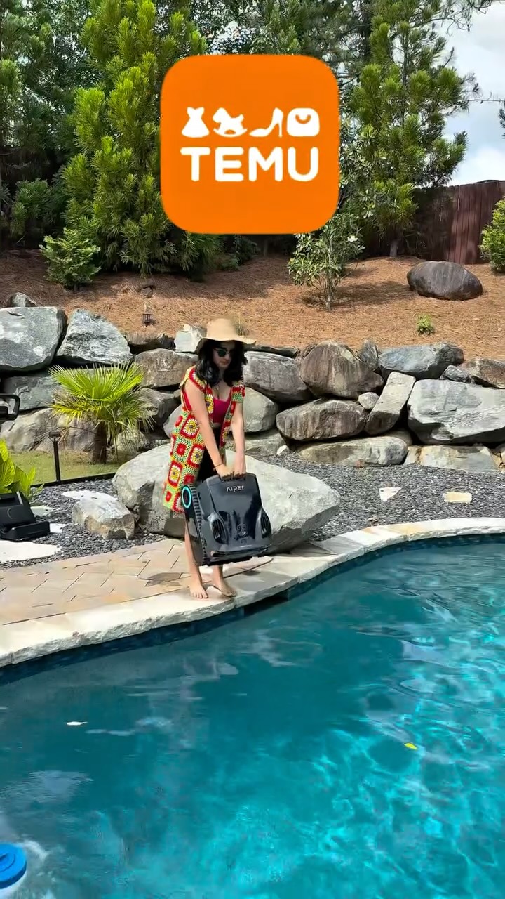 Instagram post by @maddynath2922 for temu. Caption reads: @temu 

I grabbed this pool robot from Temu now it....