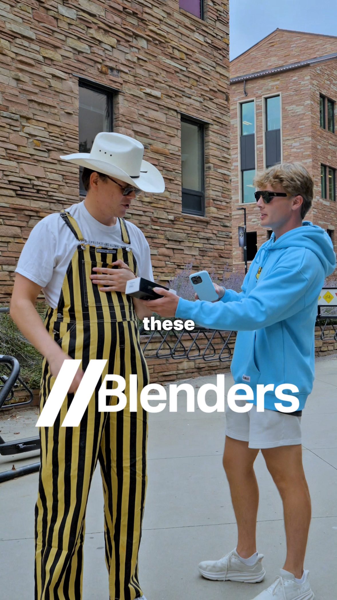 Instagram post by @street_smartz_show for Blenders Eyewear. Caption reads: [...] @blenders Every Day is Gameday. 😎....