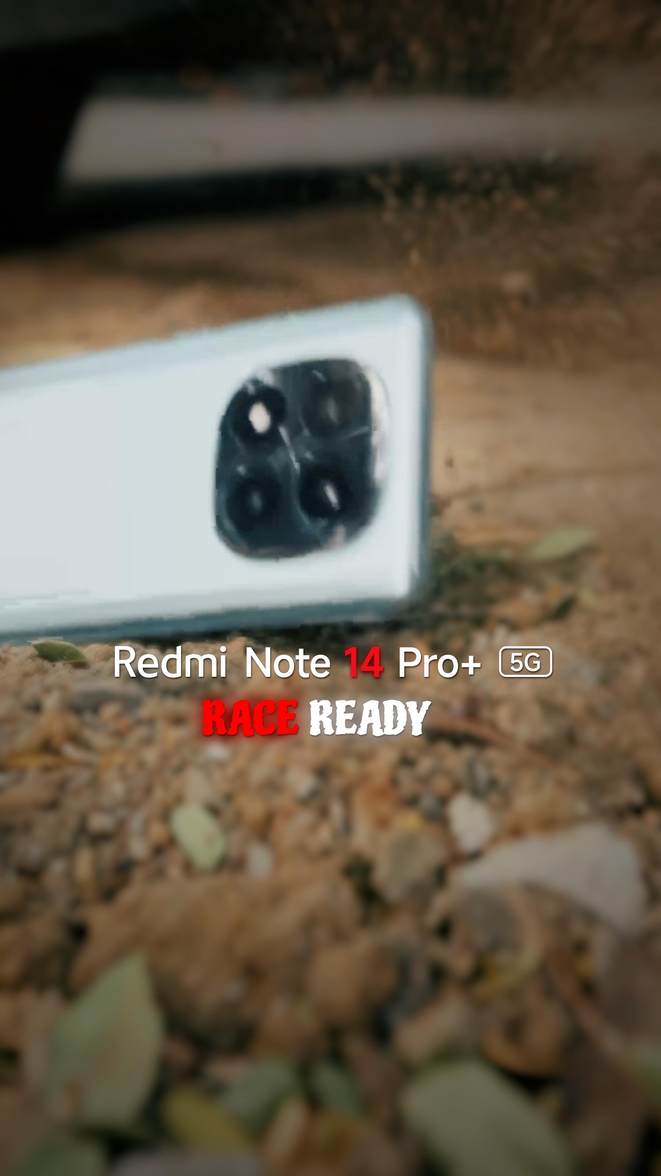 Instagram post by @jehand98 for Xiaomi India. Caption reads: Strong, durable, unstoppable! #RedmiNote14 Pro+ 5G....