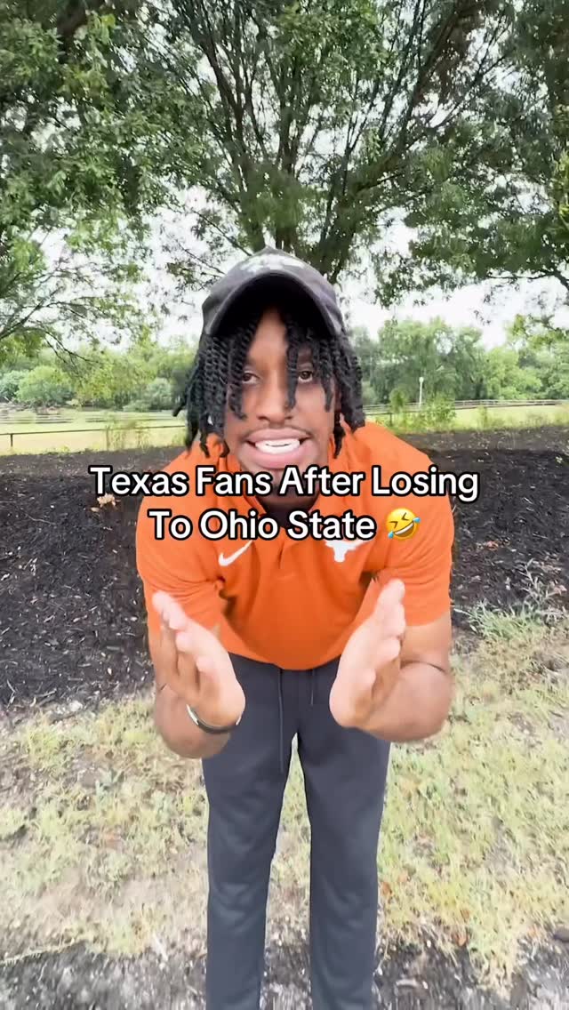 Instagram post by @ryanthecrashdummy for House of Highlights. Caption reads: Texas Fans After Losing To Ohio State 🤣.