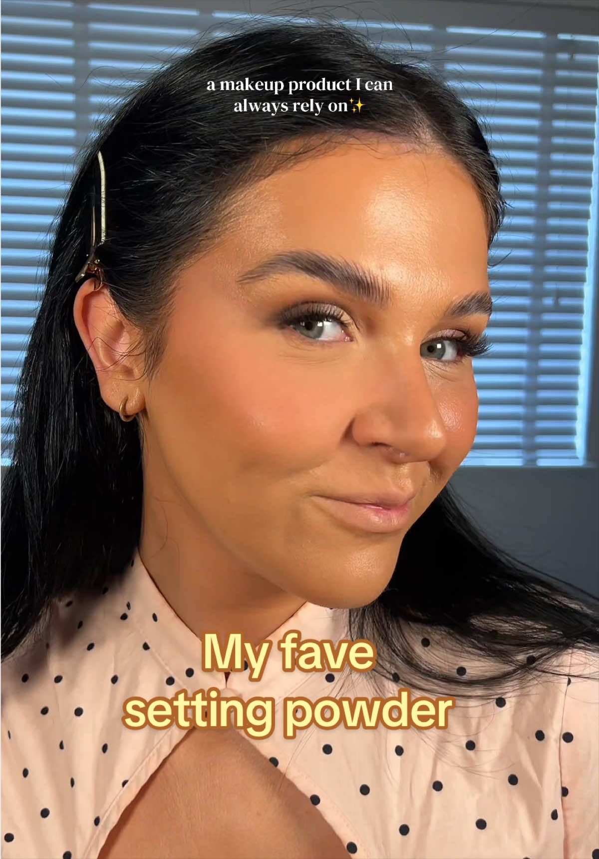 TikTok post by @georgiedruce for Jordana Ticia Cosmetics. Caption reads: Marshmallow powder forever 🤍✨ @Jordana Ticia....
