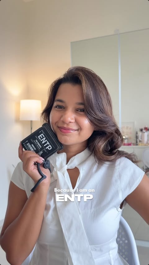 Instagram post by @nyraa__s for CASETiFY. Caption reads: [...] a cute idea and I’m an ENTP, so when....