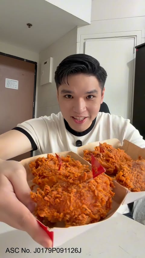Instagram post by @gabbylibiran for Jollibee. Caption reads: Spicy food cravings = Jollibee Spicy Chickenjoy!....