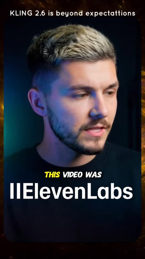 Instagram post by @motivationalquotes_trends for ElevenLabs. Caption reads: AI tools that actually feel like magic.....