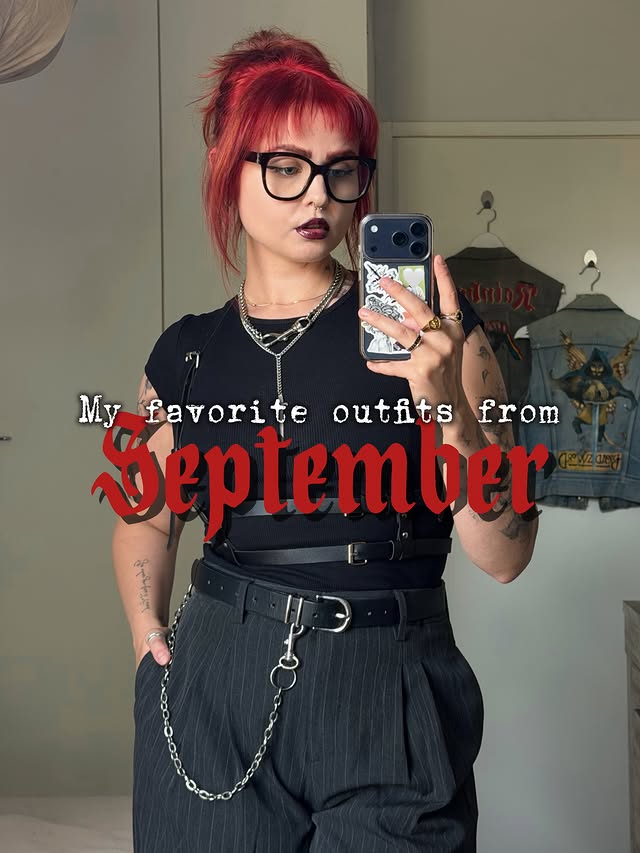 Instagram post by @mallasme for Punkyouth. Caption reads: [...] (aff) 🖤 Necklace* in pics 11&17 is....