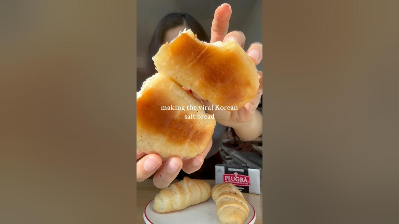 YouTube post by @erikathepancakeprincess for Food52. Caption reads: Making the viral Korean salt bread!.