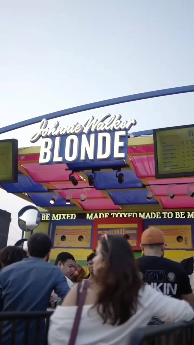 Instagram post by @veronicaaaaaaaa__ for Johnnie Walker. Caption reads: [...] along the way. 💕 #Invited #JWBlonde....