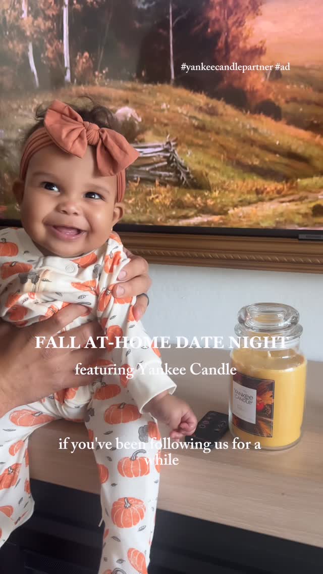 Instagram post by @lifewiththeperas for Yankee Candle. Caption reads: In our house fall starts early and  the second our....
