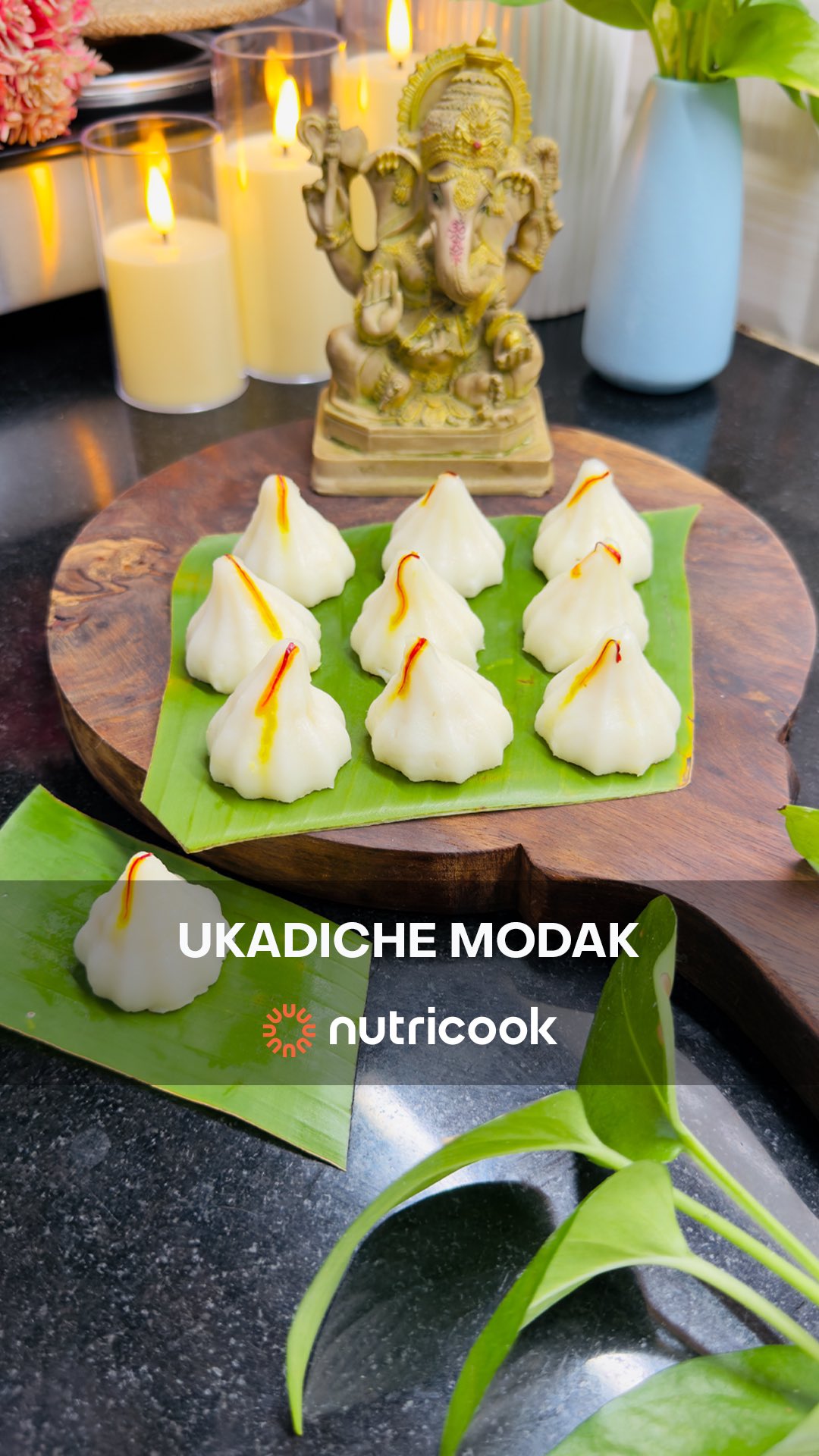Instagram post by @your.urbandreamer for Nutricook India. Caption reads: Ukadiche Modak with Tropical Twist🌴🍍
•Pineapple....