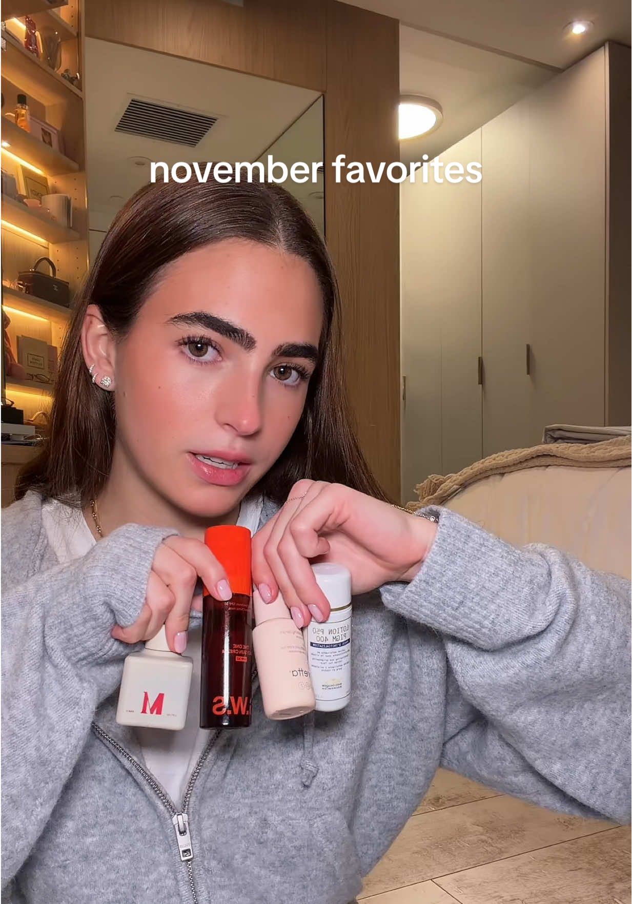 TikTok post by @jimearg for Oribe. Caption reads: [...] @Dr. Diamond’s Metacine @Kosas @Karst @Oribe....