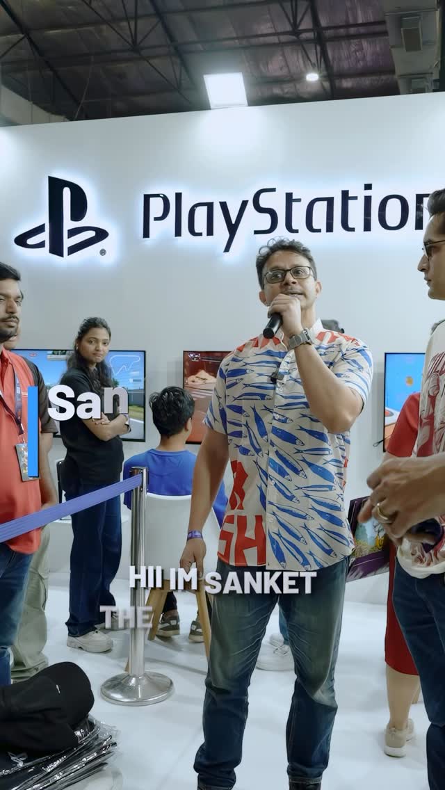 Instagram post by @sanketmhatreofficial for PlayStation. Caption reads: Cosplay, chaos, and a whole lot of....