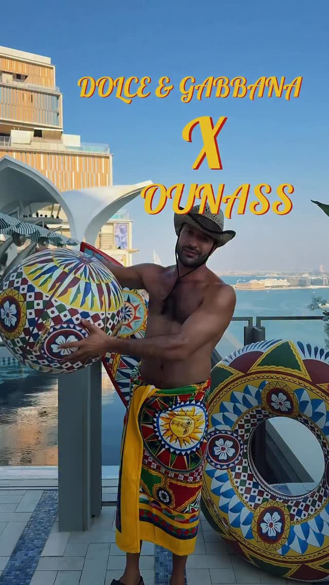 Instagram post by @nael_abu_alteen for Dolce&Gabbana. Caption reads: Sicily arrives in Dubai @cloud22dubai 
An....