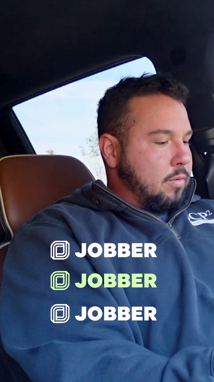 Instagram post by @officialjohnseaman for Jobber. Caption reads: Always taking the chance to tell another trades....