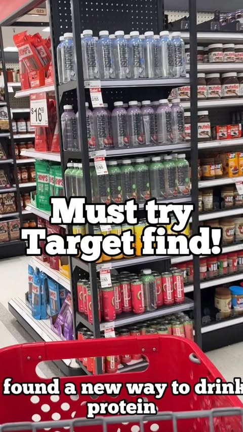 Instagram post by @targettakesmypaycheck for The Isopure Company. Caption reads: (#AD) I found a new way to drink protein, let's....